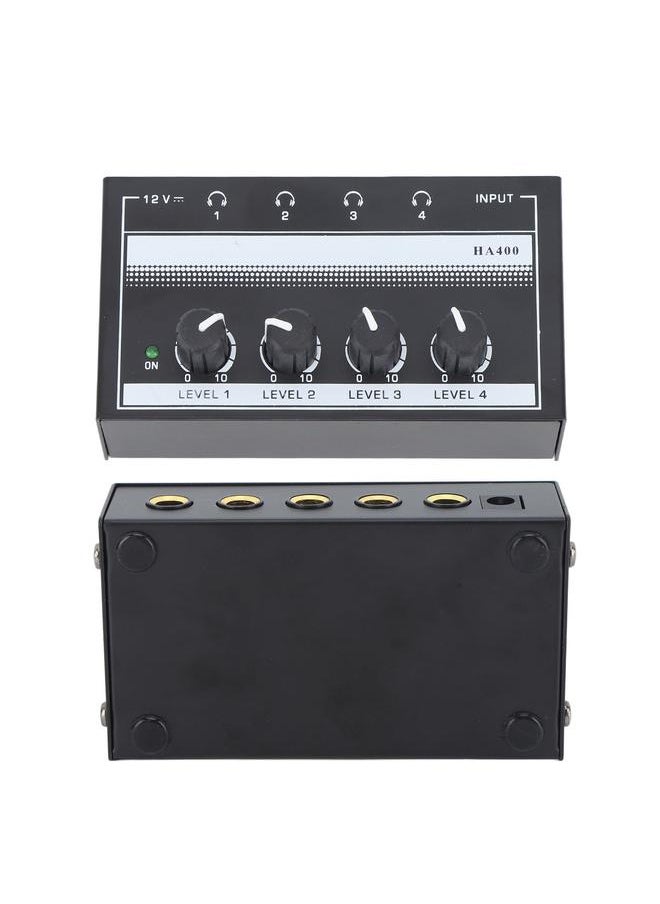 Thoraya 4 Channel Sound Mixer HA400A Ultra Low Noise Professional Monitor Earphone Sound Mixer for Bar Party  - Image 4