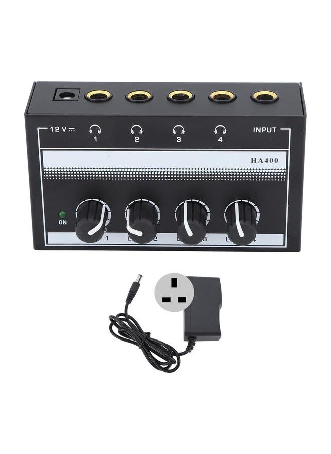 Thoraya 4 Channel Sound Mixer HA400A Ultra Low Noise Professional Monitor Earphone Sound Mixer for Bar Party  - Image 1