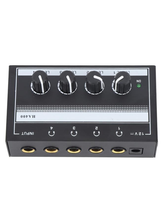 Thoraya 4 Channel Sound Mixer HA400A Ultra Low Noise Professional Monitor Earphone Sound Mixer for Bar Party  - Image 5
