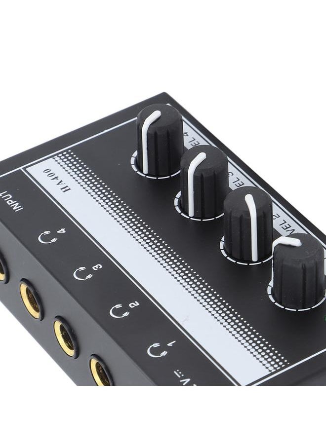 Thoraya 4 Channel Sound Mixer HA400A Ultra Low Noise Professional Monitor Earphone Sound Mixer for Bar Party  - Image 3