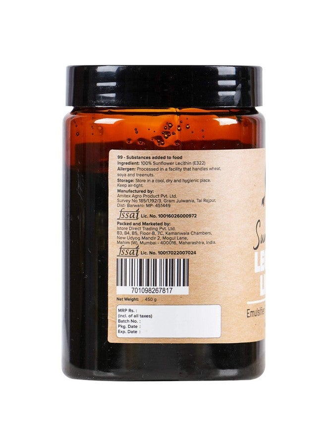 Urban Platter Sunflower Lecithin Liquid, 450g (Emulsifier|Thickener|Stabiliser|Natural Food Additive|Add to bakery products, chocolate, confectionery products) - Image 3