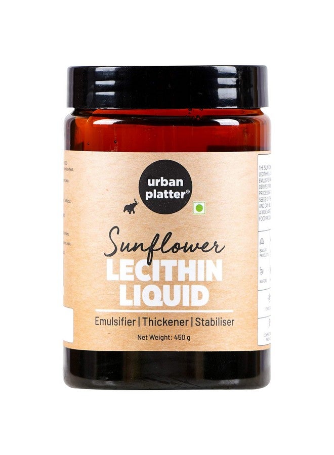 Urban Platter Sunflower Lecithin Liquid, 450g (Emulsifier|Thickener|Stabiliser|Natural Food Additive|Add to bakery products, chocolate, confectionery products) - Image 1