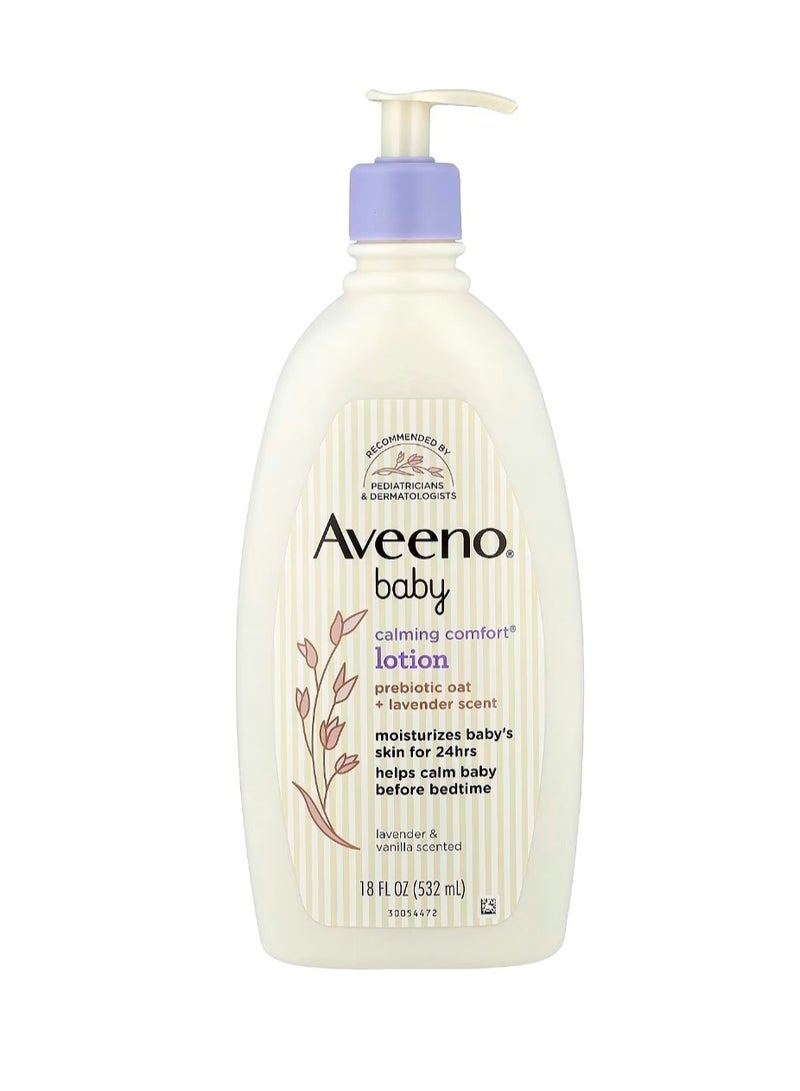 Aveeno Baby Calming Comfort Lotion Lavender & Vanilla 18 fl oz (532 ml) - Image 1