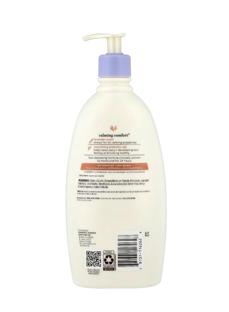 Aveeno Baby Calming Comfort Lotion Lavender & Vanilla 18 fl oz (532 ml) - Image 2