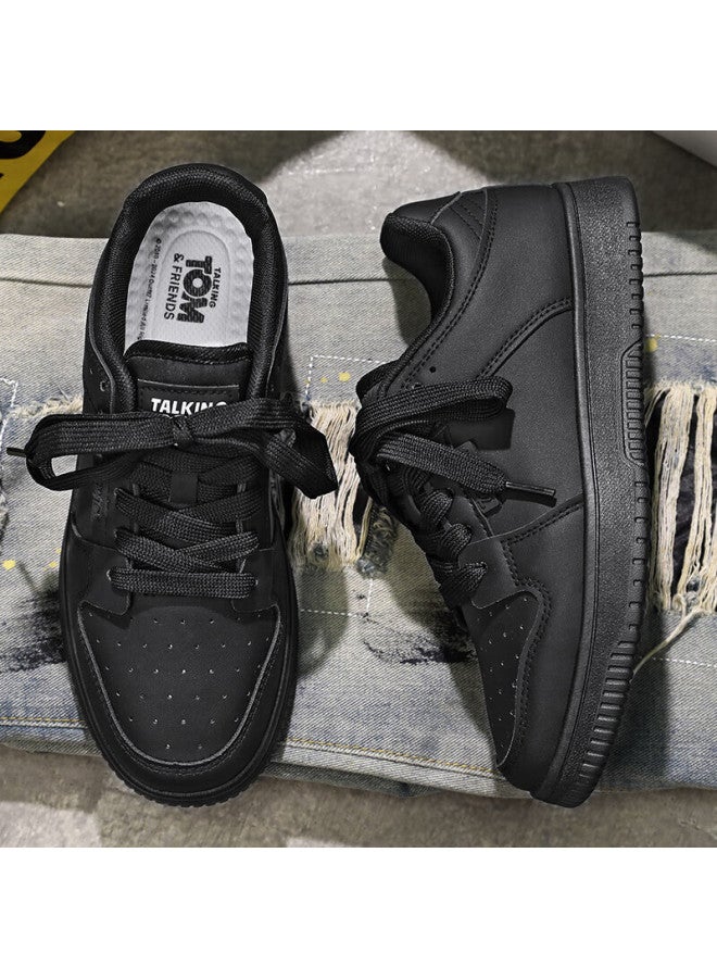 Talking Tom Uni Youth Sports Outdoor Casual Simple Fashion Classic Sneakers Pure Black Size 37 - Image 5
