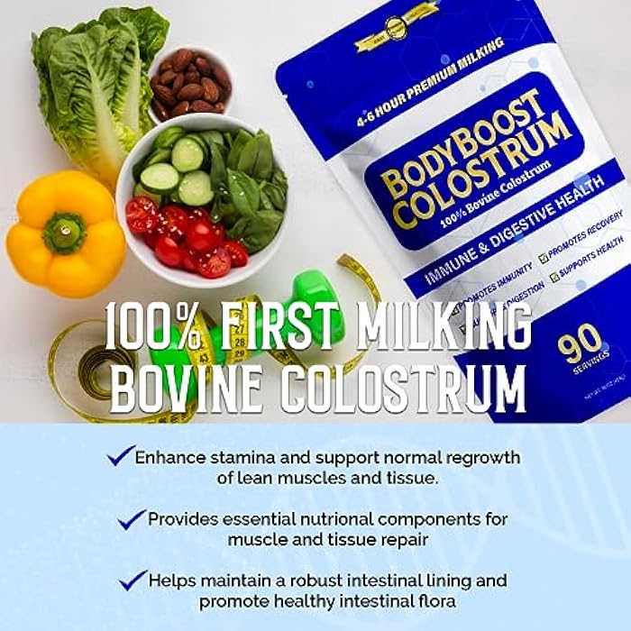 BodyBoost Premium Colostrum Whole, 100% Bovine Colostrum Powder, Immune Booster Supplement with Immunoglobulin & Lactoferrin, Grass Fed Colostrum Powder, Gut Health, Diverse Intake,16 oz - Image 5