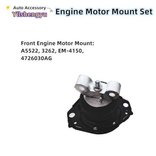 Yllshengyu 3pcs Engine Motor & Transmission Mount Kit for 2011-2022 Charger/Challenger/Chrysler 300 3.6L V6/5.7L V8 Replacement A5388 A5522 3162 3262 - Image 4