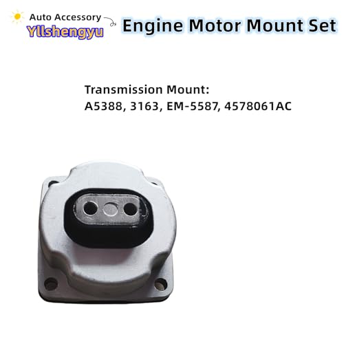 Yllshengyu 3pcs Engine Motor & Transmission Mount Kit for 2011-2022 Charger/Challenger/Chrysler 300 3.6L V6/5.7L V8 Replacement A5388 A5522 3162 3262 - Image 5