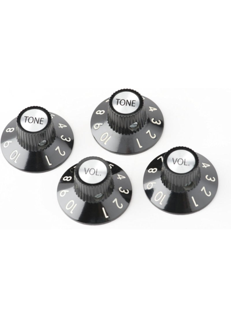 FENDER - Fender 72 Telecaster Custom Knobs  Black Set of 4 - Image 1