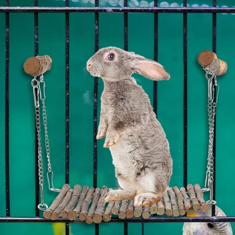 Small Animal Swing Hammock Bed for Rabbits and Hamsters, Hanging Sleeping Nest, Comfortable Pet Accessory for Small Animals and Rodents - Image 5