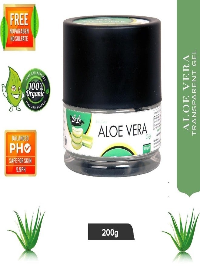 LELE aloevera Gel for face and Body | Natural Pure & Organic | Hydrating, Moisturizing, Soothing Skin | Multipurpose Gel pack of 200gm. (medium 200gm, Aloe Vera) - Image 2
