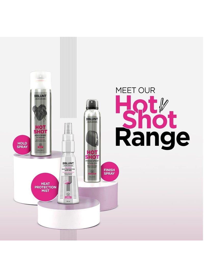 Bblunt Hot Shot Heat Protection Hair Mist | With Grapeseed Oil & Provitamin B5 | No Sulphate, No Paraben, No SLS | Designed for Indian Hair | Prevents Damage | Upto 230° Celsius Protection | For Men & Women | 150 ml - Image 4