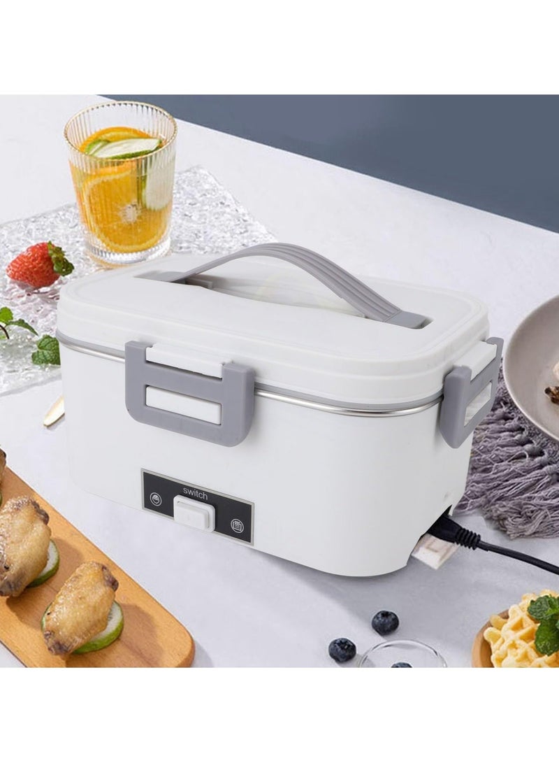 والالا صندوق غداء كهربائي للبالغين، صندوق غداء ساخن بسعة 1.8 لتر، جهاز تدفئة طعام محمول للمنزل والسيارة والشاحنة والمكتب، دوران 360 درجة، صناديق غداء سريعة التسخين، سخان طعام محمول - Image 3