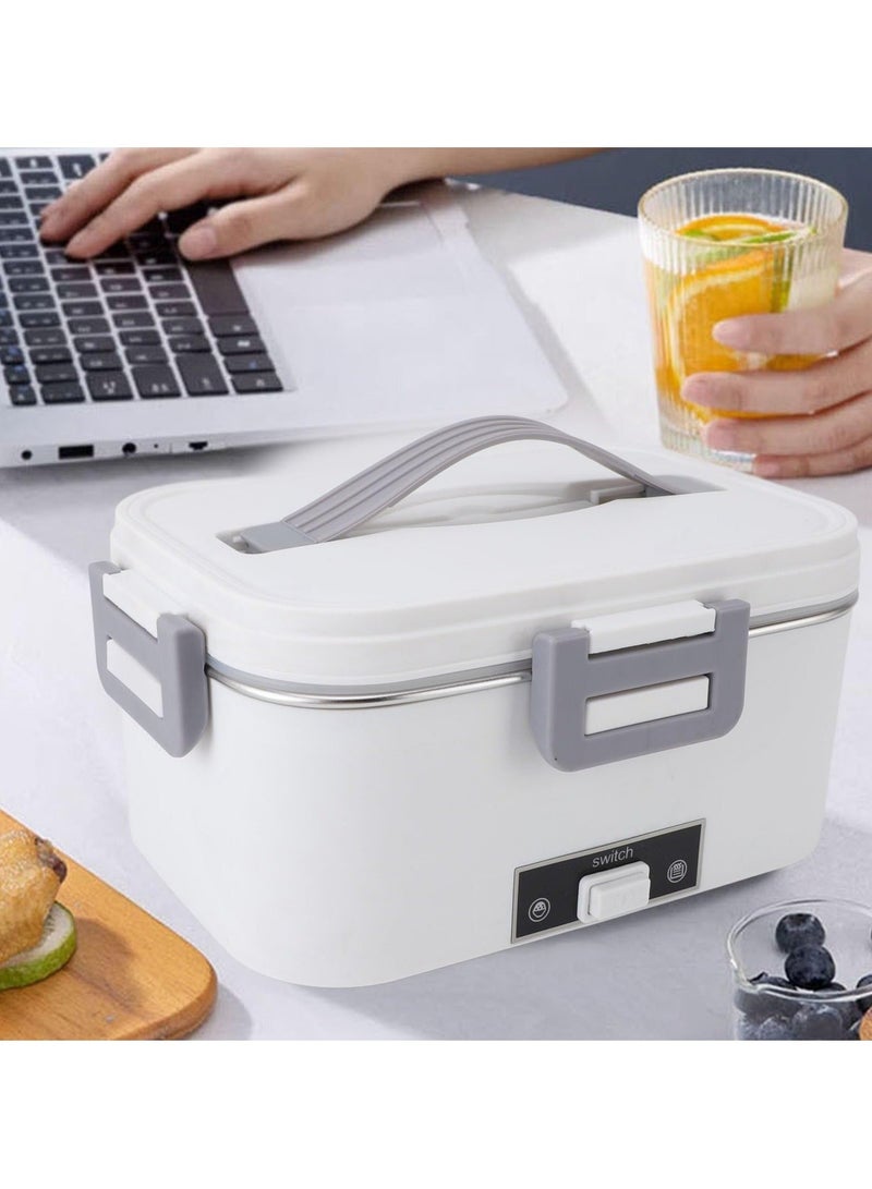 والالا صندوق غداء كهربائي للبالغين، صندوق غداء ساخن بسعة 1.8 لتر، جهاز تدفئة طعام محمول للمنزل والسيارة والشاحنة والمكتب، دوران 360 درجة، صناديق غداء سريعة التسخين، سخان طعام محمول - Image 4
