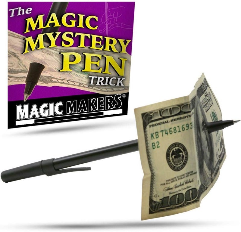 Magic Makers The Magic Mystery Pen Trick - Penetrating Ball Point Pen for Magic Performances - Image 1