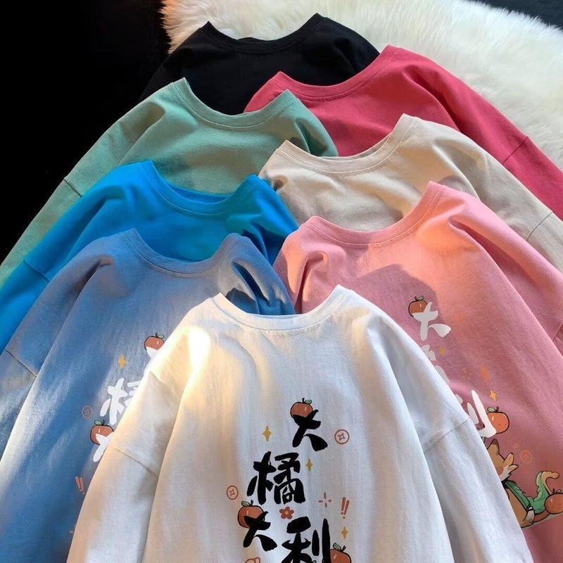 Short-Sleeved T-Shirt Men'S Arrival Printed Top Summer All-Match Men'S Pure Cotton Base T-Shirt Men'S Clothing - Image 3