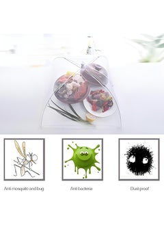 LAKHESHWAR LAKHESHWAR Food Cover Tents For Outside 2Pcs Reusable Food Tent Fruit Cover PopUp Food Nets Outdoors Mesh Screen Collapsible 17 Inch PopUp Mesh Food Covers Tent Umbrella White pack of 2  - Image 5