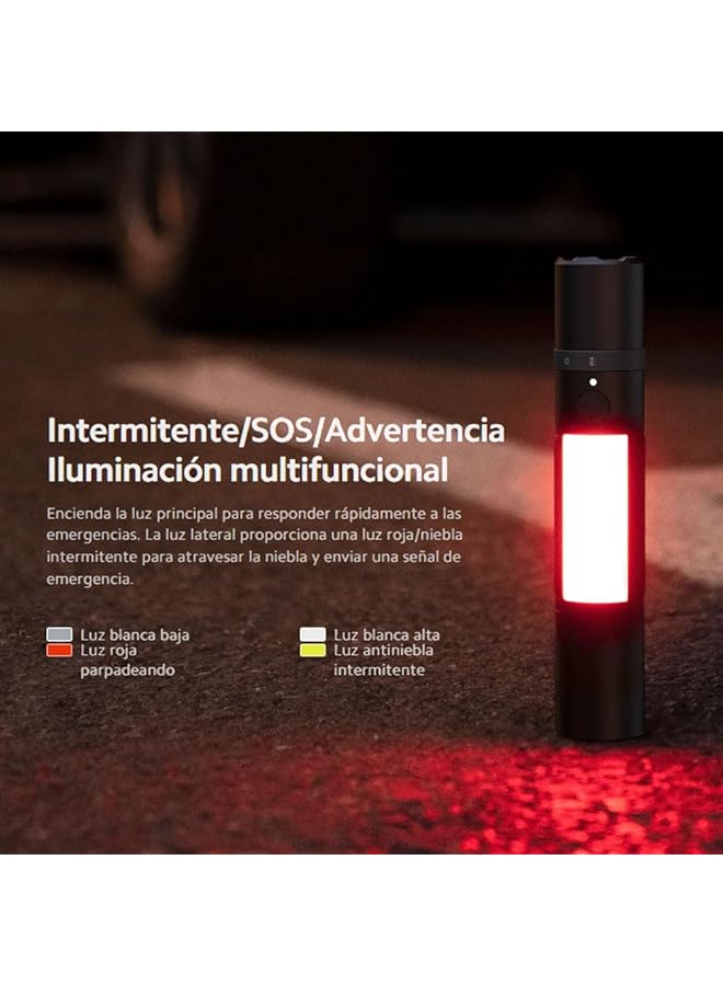 Xiaomi Multi function Flashlight 1000lm* master light Multifunctional side light Ejection type window breaker Seat belt cutter - Image 5