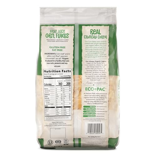 Nature's Path Organic Fruit Juice Corn Flakes, 26.4 oz (Pack of 1) Gluten Free, Non-GMO, Earth Friendly Packaging - Image 5