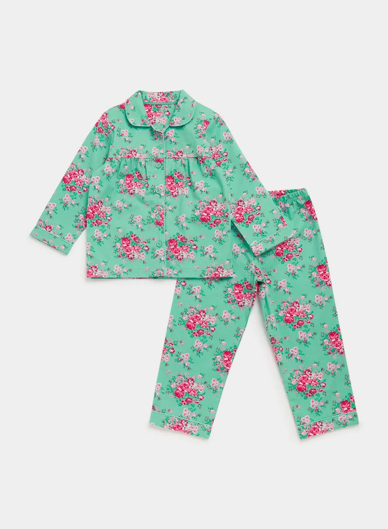 مذركير Kids Floral Print Pyjama Set