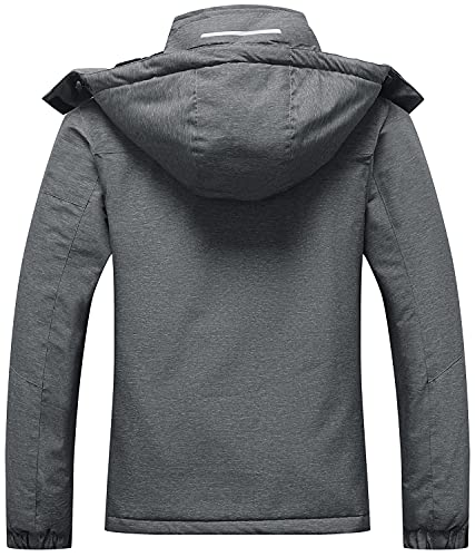 SUOKENI Women's Waterproof Warm Winter Snow Coat Hooded Raincoat Ski Snowboarding Jacket - Image 2