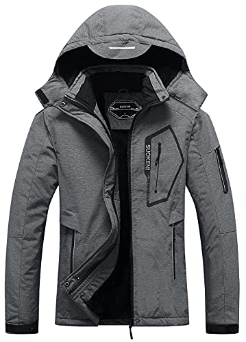 SUOKENI Women's Waterproof Warm Winter Snow Coat Hooded Raincoat Ski Snowboarding Jacket - Image 1