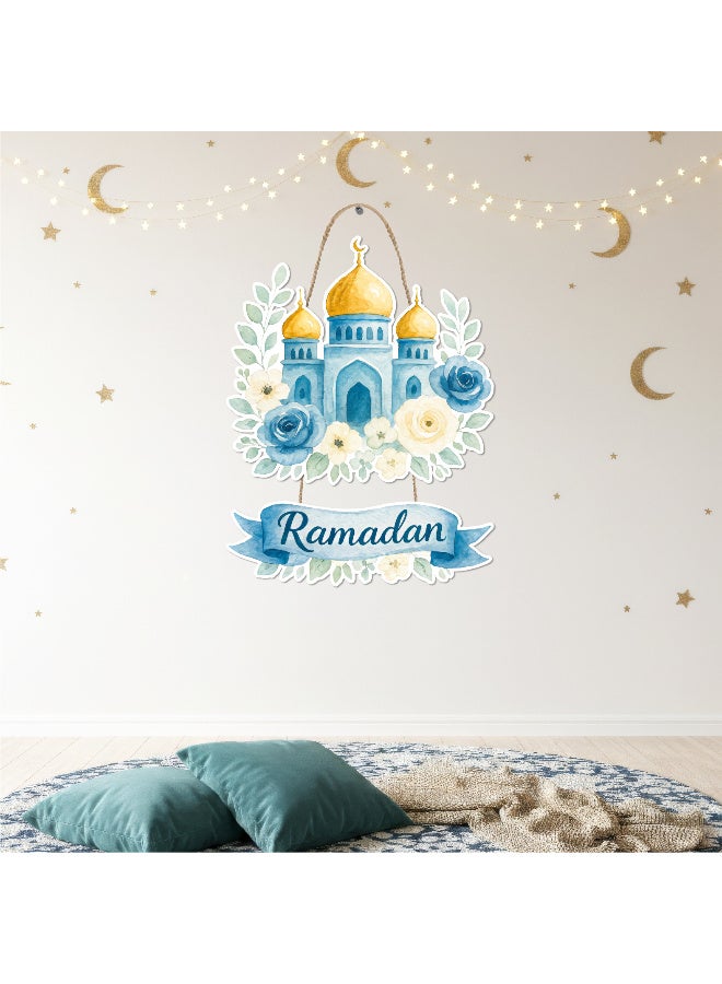 لوحة رمضان خشبية بسُمك 6 ملم مطبوعة بجودة عالية، تصميم فني أنيق يزين حائط منزلك ويمنحه أجواء رمضانية دافئة ومميزة - Image 3
