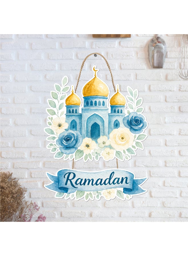 لوحة رمضان خشبية بسُمك 6 ملم مطبوعة بجودة عالية، تصميم فني أنيق يزين حائط منزلك ويمنحه أجواء رمضانية دافئة ومميزة - Image 2