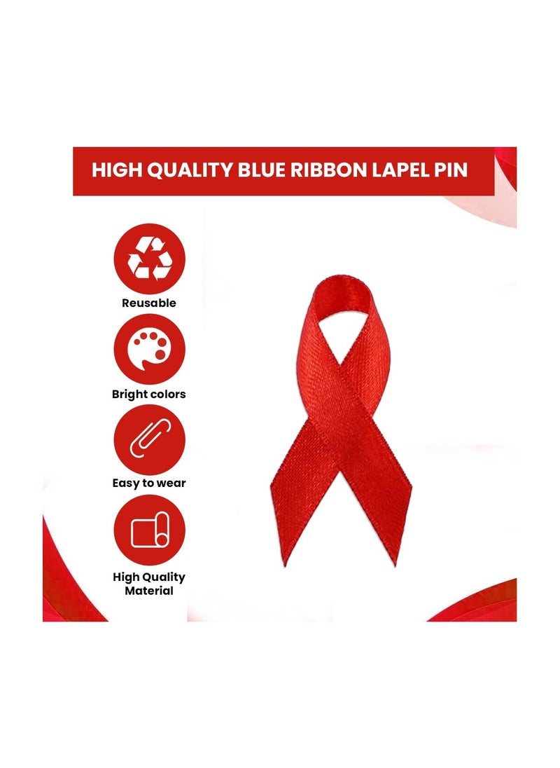 PRINTSHOP4ME - Awareness Lapel Pins-Ribbon Pins For Fundraising,Campaigns,Charity Events And Raising Awareness-Ribbon With Safety Pin - Image 1