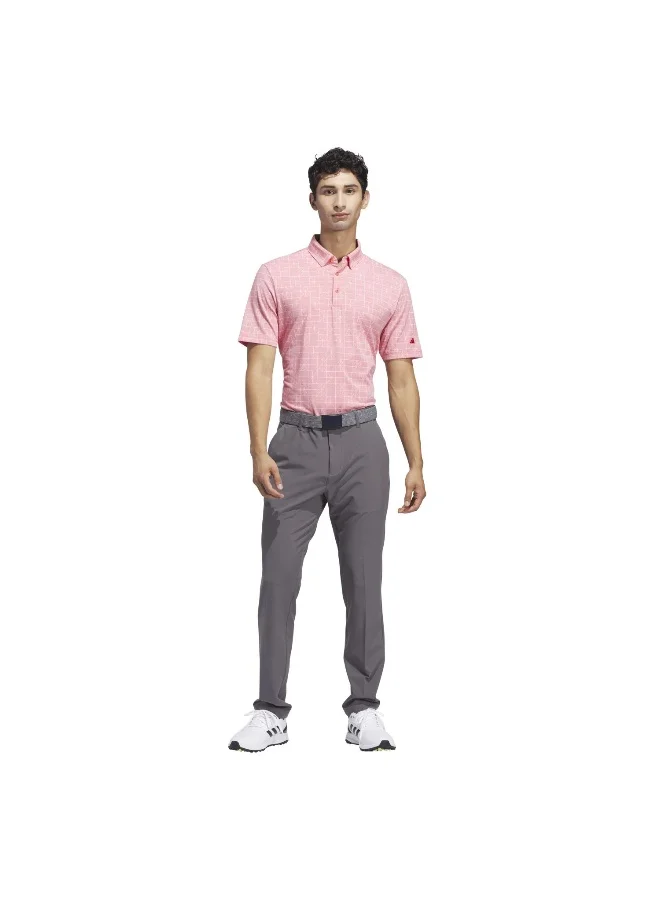 Adidas Go-To Nvty Polo Red Golf Polo Shirts For Men S