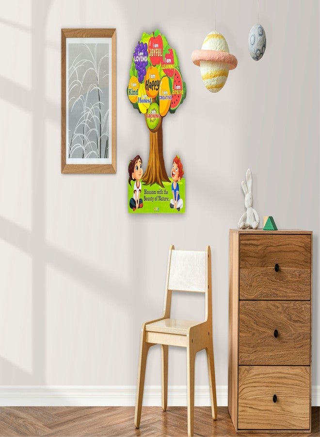 TodFod Kids Self-Affirmation Wall Art with Inspirational Quotes for Confidence, Strength & Kindness | Motivational Poster for Children’s Room, Classroom & Nursery | Preschool Decor 18x12 Inch MDF - Image 5