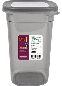 Devigo Stylish New Generation Storage Container 1.1 Lt Rectangular Anthracite  - Image 3