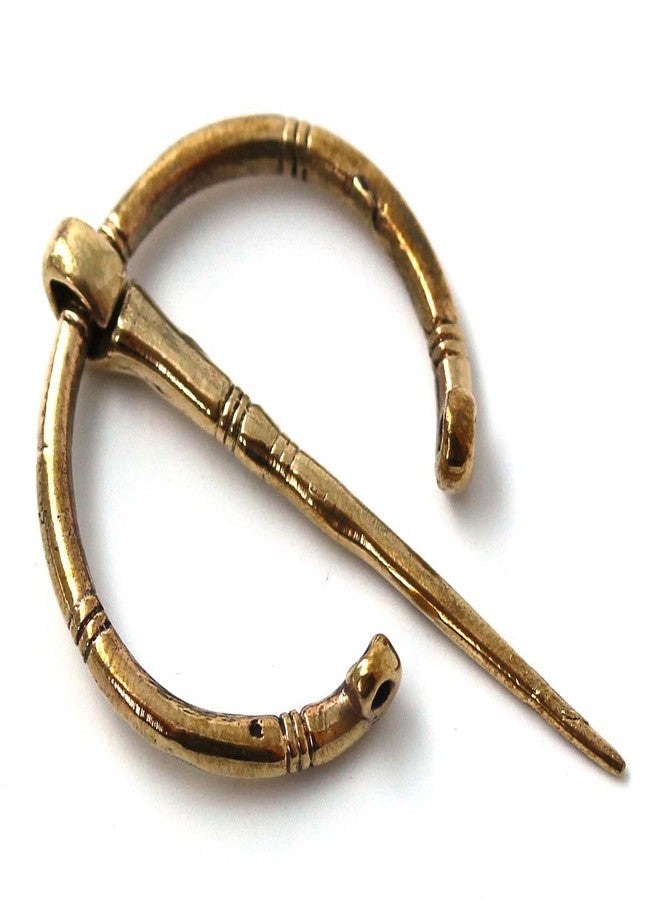 LynnAround Bronze Irish Viking Penannular Brooch, Clothes Fasteners-Cloak Shawl Scarf Leg Wrap Pin, Norse Jewelry - Image 2