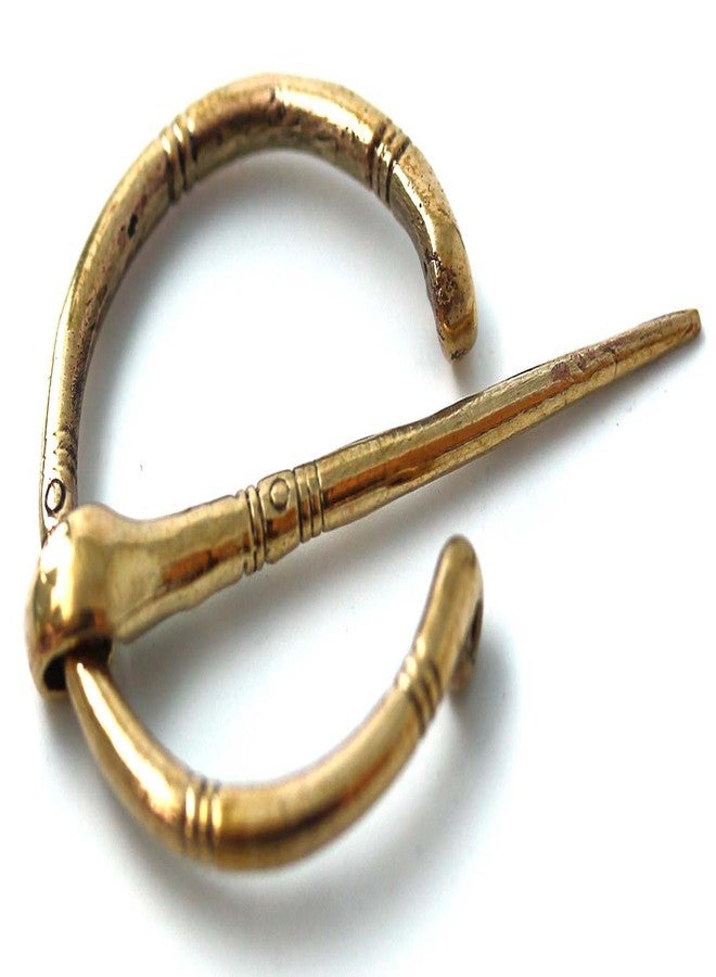 LynnAround Bronze Irish Viking Penannular Brooch, Clothes Fasteners-Cloak Shawl Scarf Leg Wrap Pin, Norse Jewelry - Image 1