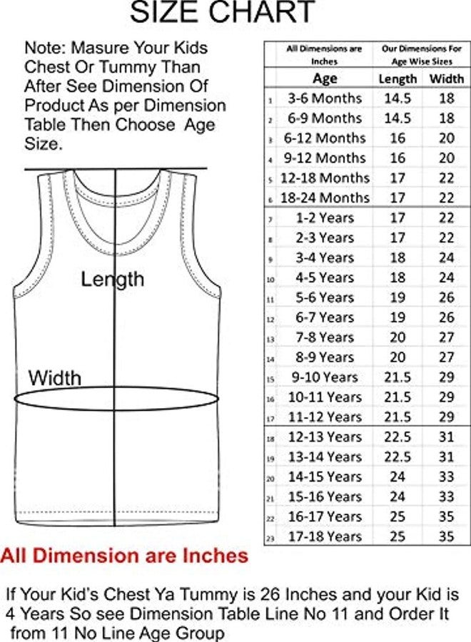 SEE FIT سترة بدون أكمام مطبوعة متعددة الألوان للأولاد (عبوة من 6) (6-12 شهر) متعددة الألوان - Image 4