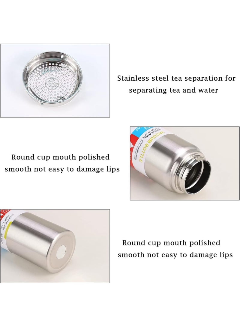 800ml Stainless Steel Vacuum Insulated Water Bottle – Double Wall Thermal Sport Bottle with Tea Filter & Wide Mouth – Leakproof Metal Drinking Bottle Keeps Drinks Cold 24H Hot 15H – Reusable Insulated Flask for Gym, Travel, Hiking, Office & Outdoor - Image 4