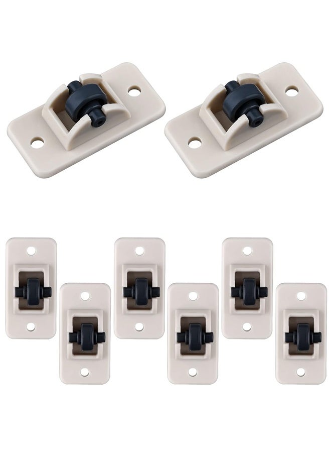 8 pcs Adhesive Wheels, Small Self-Adhesive Caster Wheels Single Direction Tiny Wheels for Toy Car Storage Box Shoe Racks Trash - Image 1