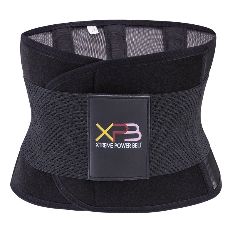 Unisex Waist Trainer Breathable Mesh Belt Sports Girdle Orange - Image 4