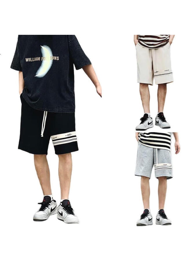 Coca-Cola Casual Shorts For Men And Women, Summer Versatile American Trendy Ice Silk Five-Point Pants, Black, Size S - Image 2