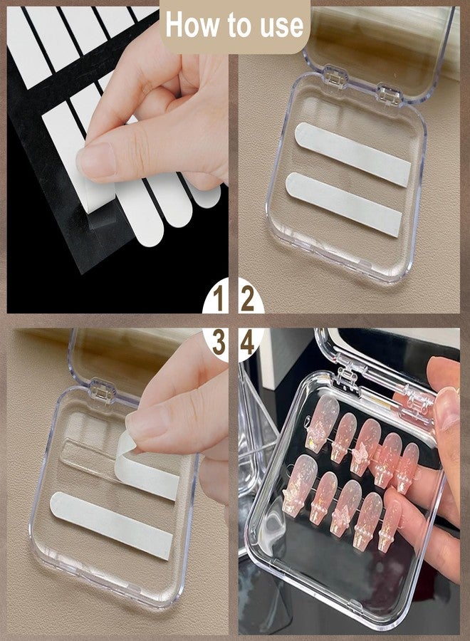 Qenk 12 Sheets Double Sided Tape for Nails, Nail Tape for Press on Nails, Double Sided Nail Tape for Nail Tips Art Display Salon Supplies (Style-2) - Image 5