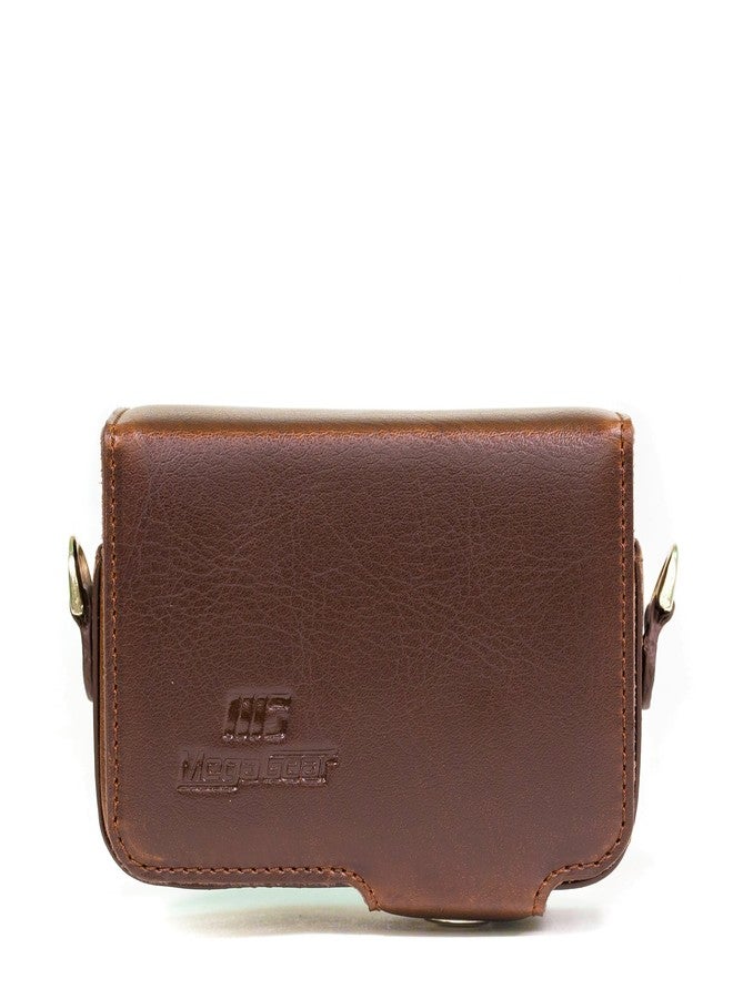 MegaGear MG1052 Leather Camera Case with Strap for Canon PowerShot SX280 HS - Brown - Image 2