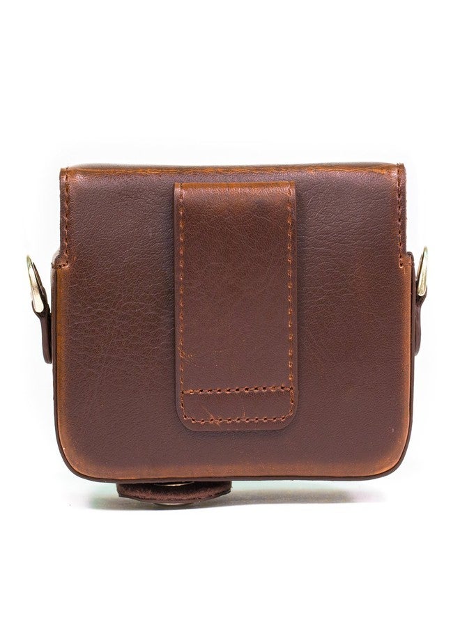 MegaGear MG1052 Leather Camera Case with Strap for Canon PowerShot SX280 HS - Brown - Image 3