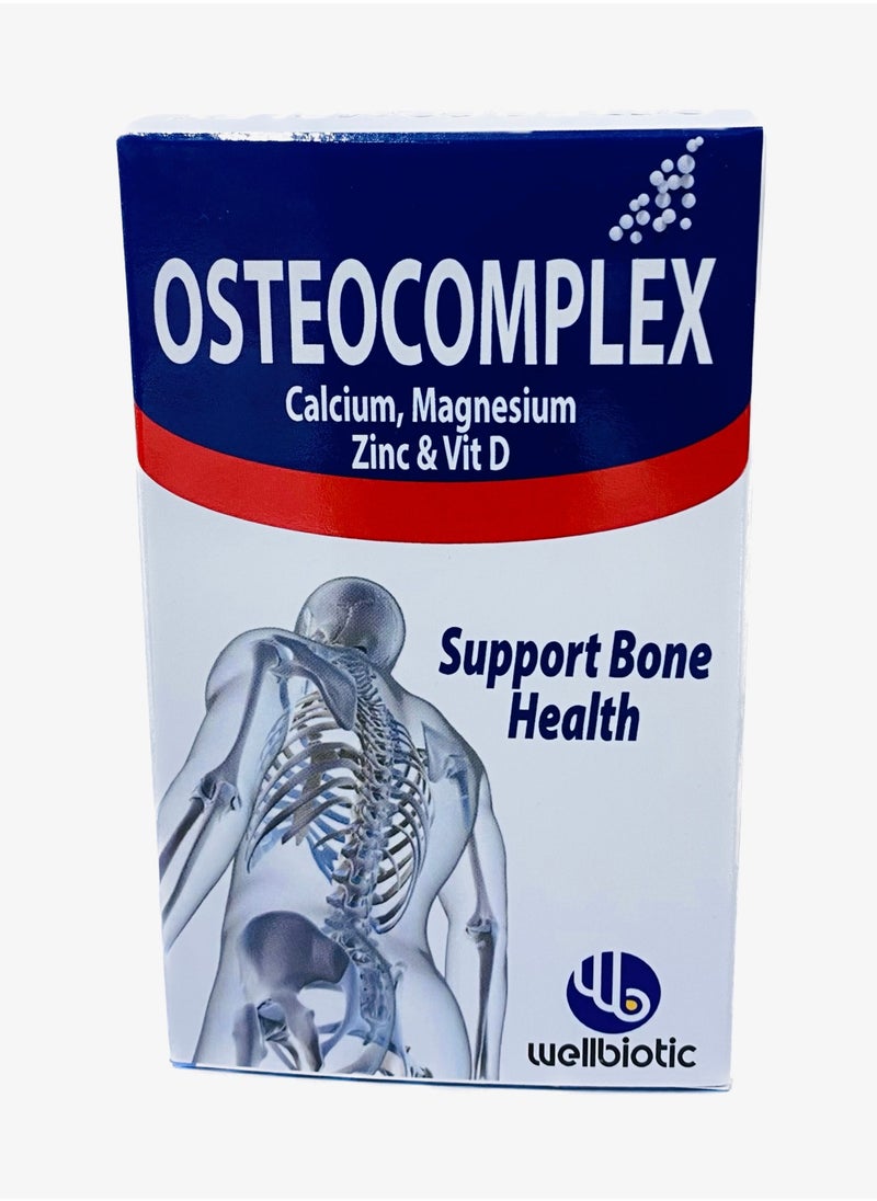Wellbiotic - Osteocomplex Calcium, Magnesium, Zinc & Vit D 60 Tablets - Image 1