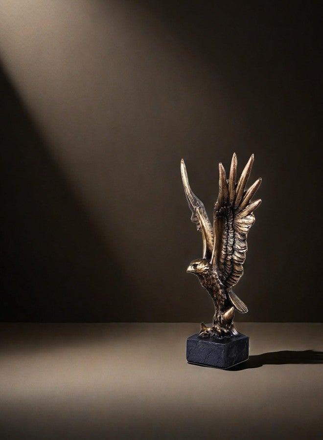 SHTWX Resin Eagle Statue Sculpture Frgurine Gift for Home Office Living Room Desktop Display Decorative Decoration - Image 5