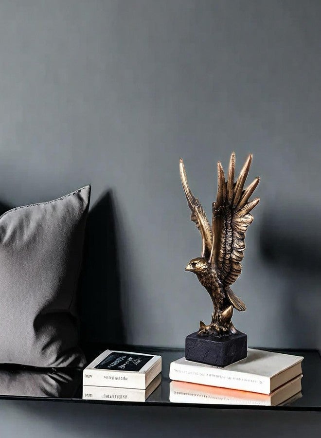 SHTWX Resin Eagle Statue Sculpture Frgurine Gift for Home Office Living Room Desktop Display Decorative Decoration - Image 3