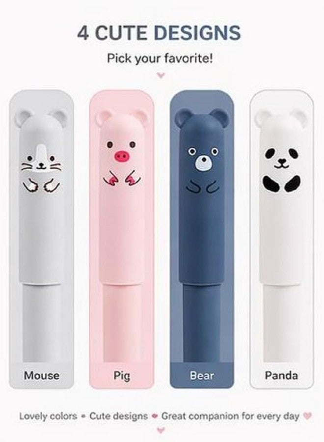 JMK CRAFTS Panda Erasable Gel Pens (Pack of 12, Multicolor Ink) | Cute Cartoon Pens for Students | Smooth Writing Refillable Erasable Pens for School, Office & Stationery Gifts - Image 4
