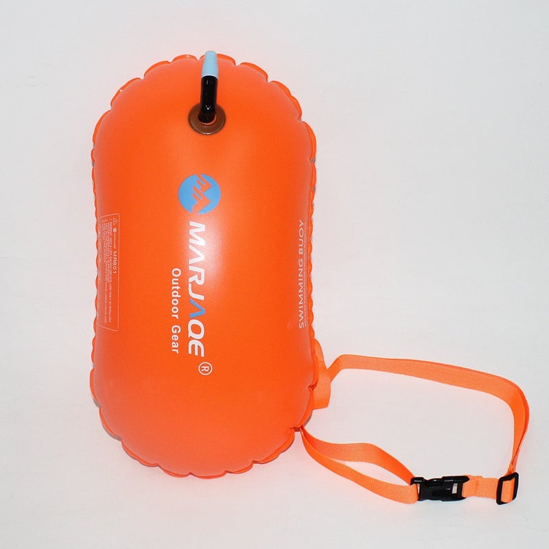 Generic Outdoor Swimming Bag Swimming Float Inflatable Floating Bag Storage and Fart Floating Bag Waterproof Bag Buoy Sports Bag PVC orange buoy