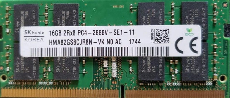 SK Hynix Genuine OEM 16GB Laptop Ram HMA82GS6CJR8N-VK 16GB (1X16GB) PC4-21300 DDR4-2666MHz Non-ECC Unbuffered CL19 260-Pin SoDimm 1.2V Single Rank Laptop Memory - Image 3