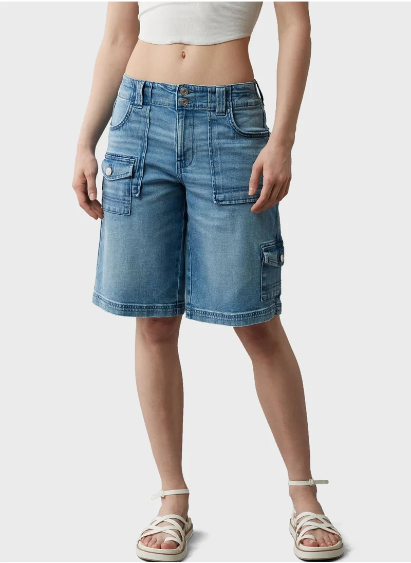 American Eagle Pocket Detail Baggy Cargo Shorts