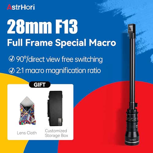 AstrHori 28mm F13 Periprobe Lens Full Frame 2X Macro Lens Built-in Ring Light for Nikon Z Mount Series Mirrorless Cameras Z5,Z6,Z6II,Z7,Z7II,Z9,Z50,ZFC.etc(Black) - Image 2